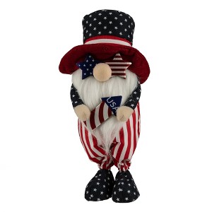 Northlight Patriotic Gnome in Top Hat Holding Rocket - 12.25" - 1 of 4