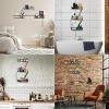 Attop Fire Escape Wall Shelf - New York Decorative Ladder Shelf, Wall Art Floating Shelf Black Metal Shelves - 2 of 4