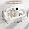ATTOP Shower Caddy, Suction Cup Shower Caddy - No Drilling Removable Bathroom Caddy Oilproof Shower Organizer Max Hold 22lbs for Bathroom & Kitchen - 4 of 4