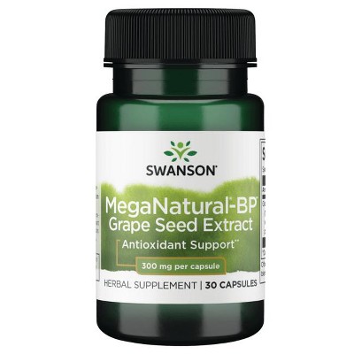 Swanson Meganatural-Bp Grape Seed Extract 300 mg 30 Capsules.