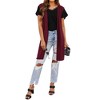 Nlife Womens Long Sweater Vests Sleeveless Open Front Cardigan Tunic Vest Long Cardigan Tops Coat for Fall Winter - 3 of 4