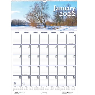 House of Doolittle 2022 16.5" x 12" Wall Calendar Earthscapes Scenic Multicolor 378-22