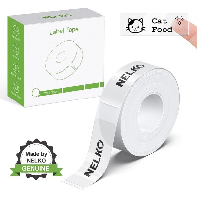 Nelko P21 Label Maker Tape, 14x40mm (0.55"x1.57") Self-Adhesive Label for P21 Label Maker for Home/Office/School, 180 Labels/Roll, Tranparent