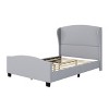 APRILSOUL Size 51" High Headboard Wingback Linen Upholstered Bed No Box Spring Needed - 2 of 4