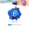 Unique Bargains Fabric Rose Boho Hair Clips Fabric Flower Brooch Pins for Wedding Party Dance 1 Pc - 2 of 4