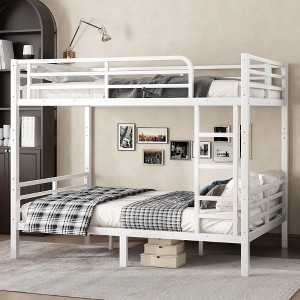 TiramisuBest Metal Full over Full Bunk Bed for Teens and Adults,Space-Saving/Noise Reduced/No Box Spring Needed - 1 of 4