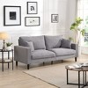Sapphtopaz Corduroy High Resilience Sofa with Throw Pillows Modern Comfy Sofa Couch for Living Room,Bedroom,Apartment - 2 of 4