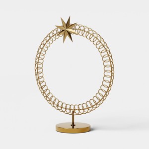 Metal Wreath Christmas Card Holder - Threshold™ - 1 of 3