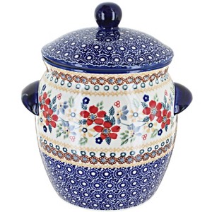 Blue Rose Polish Pottery P066 Manufaktura Small Canister - 1 of 1