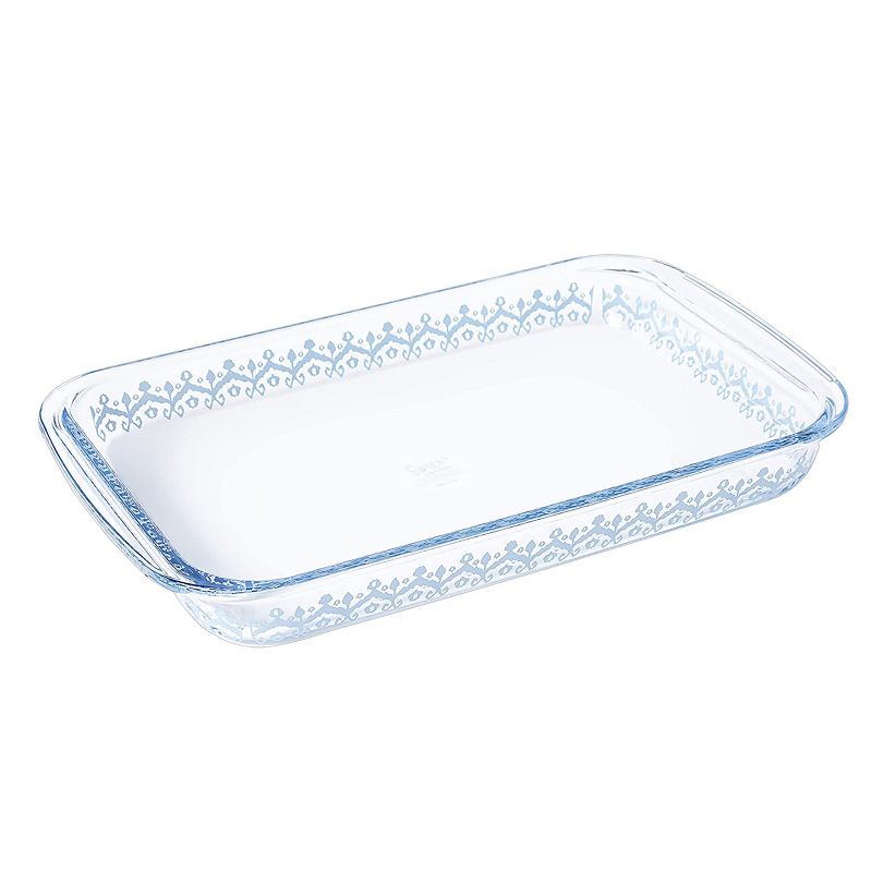 Spice By Tia Mowry 3.1 Quart Spicy Cloves Glass Rectangular Baker, 1 of 5