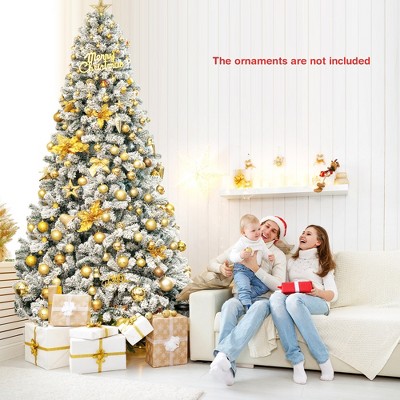 9ft Snow Flocked Full Spruce Artificial Christmas Tree