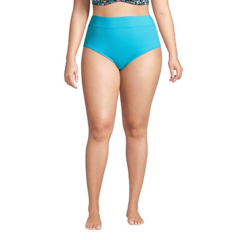 High-Waisted Bikini Swim Bottoms