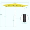 Sonkuki 10×6.5FT Rectangular Patio Umbrella with 200gsm Solution-Dyed Fabric - 3 of 4