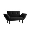 CAVINAS Loveseat Sofa with Sleek Metal Legs, Upholstered 2-Seater Sofa, Modern Futon Couch for Small Apartments, Bedrooms, Cozy Living Rooms - 3 of 4