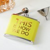 Juvale Pack of 4 Stainless Steel Flask, Hip Flasks for 5oz Liquor, 4 Trendy Colorful Designs for Wedding & Bachelorette Party Favors - 2 of 4
