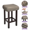 Unique Bargains Polyester Soft Thick Anti-Wrinkle Bar Saddle Seat Stool Covers 4 Pcs - 3 of 4