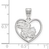 Black Bow Jewelry Sterling Silver Kansas Jayhawks NCAA Pendant - 2 of 3