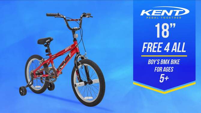 Kent Free 4 All 18&#34; Boys&#39; Bike - Red, 2 of 11, play video