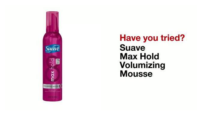 Suave Max Hold Volumizing Mousse - 9oz, 2 of 6, play video