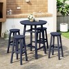 WestinTrends Malibu All Weather Hdpe Outdoor Patio Bar Height Dining Set (5-Piece) - 2 of 4