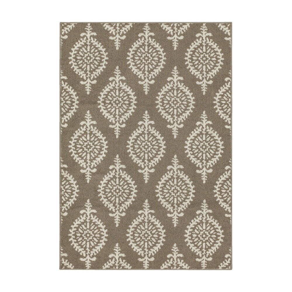 4'x5'6in Paisley Tufted Accent Rugs Gray - Threshold™