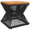 vidaXL Coffee Table Black Solid Acacia Wood 15.0 in x 15.0 in x 15.0 in - 2 of 4