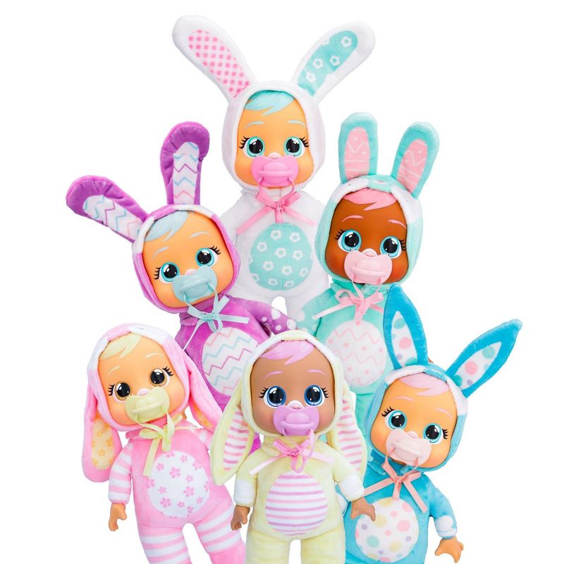 Cry Babies Tiny Cuddles Easter Bunny Sally 9&#34; Baby Doll, 5 of 7
