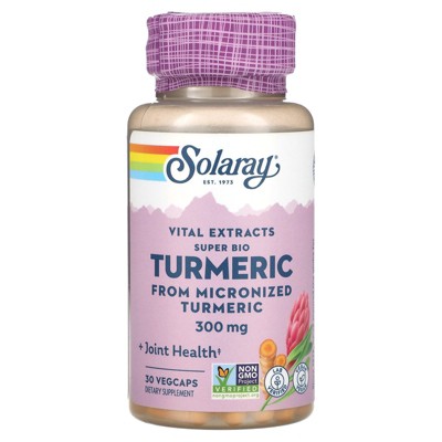 Solaray Vital Extracts Super Bio Turmeric, 300 mg, 30 VegCaps