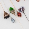 Anna-Kaci 5Pcs Vintage Cameo and Rhinestone Hat Lapel Pin Set for Secure Styling on Scarves Coats and Hats - 5pcs Classic - 2 of 4