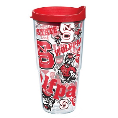 NC State Wolfpack Simple Modern 24 oz White Wolfhead Classic Tumbler – Red  and White Shop