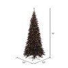 Vickerman Black Fir Slim Artificial Christmas Tree - 2 of 2