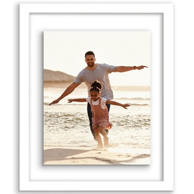 Americanflat Two-Sided Floating Picture Frame to Display Photos, Wall Art, and Pressed Flowers