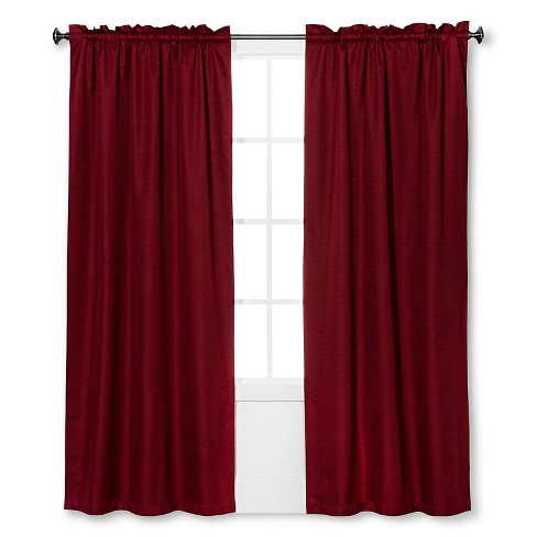red blackout curtains canada