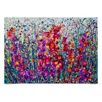 Americanflat Botanical Wall Art Room Decor - The Breath Of Summer Abstract by OLena Art