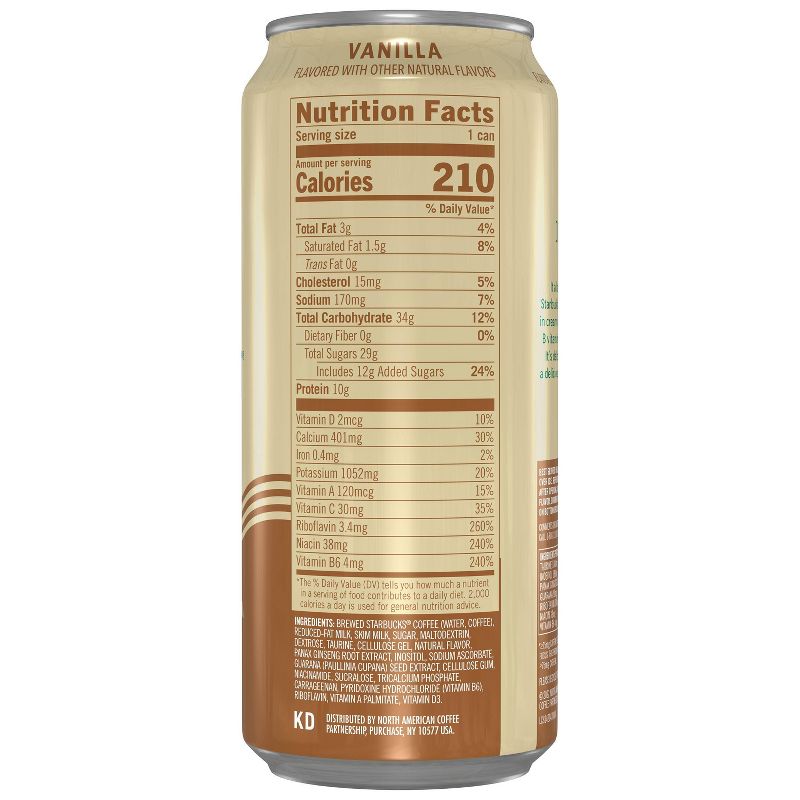 Starbucks Doubleshot Energy Vanilla Fortified Energy Coffee Drink - 15 fl oz Can, 4 of 5