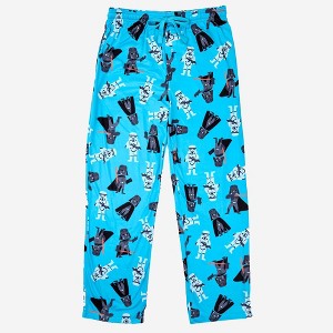 Men's Star Wars Knit Pajama Pants - Blue - 1 of 2