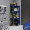Tangkula 2PCS 4-Tier Adjustable Garage Storage Utility Rack Corner Shelving Unit for Warehouse - 4 of 4