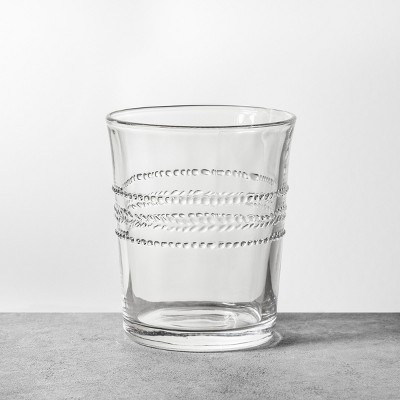 a glass cup