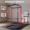 Power Cage, 1100 Lbs Multi-Functional Power Rack with Pull-Up Bar, Adjustable Safety Bars, Power Rack - 2 of 4