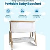 MYKKO 3 in 1 Baby Bassinet, Rocking Bassinets with Comfy Mattress and Wheels, Adjustable Height Bassinet Bedside Sleeper - 4 of 4