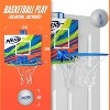 Nerf Mini Over the Door Basketball Hoop Nerfoop Indoor Basketball Door Basketball Hoop + Mini NERF Foam Basketball Set - Perfect for Bedrooms - 2 of 4