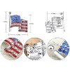 Anna-Kaci Crystal Rhinestone 4th of July American USA Flag Patriotic Pin Brooch - 2 of 4