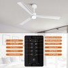 Parrot Uncle 50" White Modern Ceiling Fan with Remote - 3 of 4