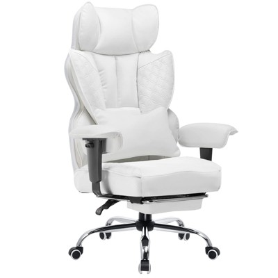 COMHOMA Big and Tall Office Chair with Footrest and Lumbar Support, High Back