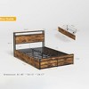 QingMoon Queen Size Bed Frame with Storage Headboard and 8 Drawers, Metal Platform Bed with Charging Station, Stable and Solid, Noise-Free - 4 of 4