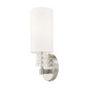 Livex Lighting Carlisle 1 - Light Wall Light in  Brushed Nickel - 3 of 4