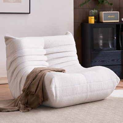 Inhand Brown Bean Bag Chair Big Sofa Beanbag Chair for Adults Bean Bag Lounger with Memory Foam Filled for Home,Apartment or Gaming Venue