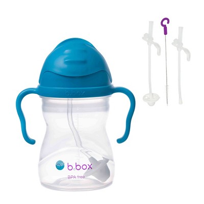 b.box 8oz Sippy Cup + Replacement Srraws