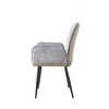 ModernLuxe Set of 2 Dining Chairs Velvet Upholstered Accent Chairs with Soft Cushioned Seat & Iron Frame, Armless Chairs Arm Chairs, Yellow/Gray - 4 of 4