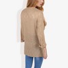 Anna-Kaci Women's Lightweight Knit Top with Notch Neck and Rolled Cuffs - 2 of 4